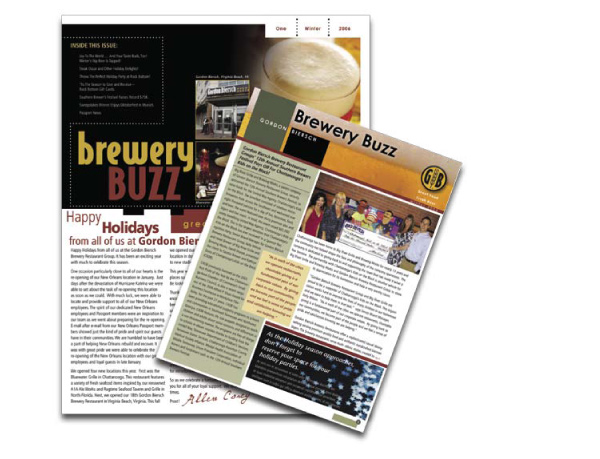 Gordon Biersch Newsletter